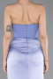 Flieder Abschlusskleid Satin Lang ABU6061