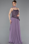 Lavendel Abendkleid Chiffon Lang ABU5486