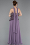 Lavendel Abendkleid Chiffon Lang ABU5486