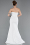 Abendkleid Lang Weiß ABU5568