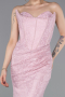 Puder Abendkleid Spitze Lang ABU6148