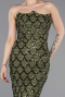 Khaki Abendkleid Schuppig Lang ABU5701