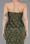 Khaki Abendkleid Schuppig Lang ABU5701