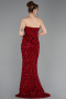 Rot Abendkleid Schuppig Lang ABU5701