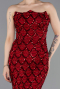 Rot Abendkleid Schuppig Lang ABU5701