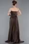 Braun Abendkleid Spitze Lang ABU5615