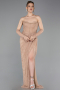 Abendkleid Lang Spitze Kupfer ABU5770
