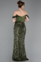 Abendkleid Lang Khaki ABU6087