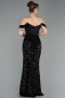 Abendkleid Lang Schwarz ABU6087