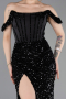 Abendkleid Lang Schwarz ABU6087