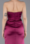 Abschlusskleid Lang Satin Pflaume ABU6091