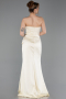 Abschlusskleid Lang Satin Gelb ABU6091