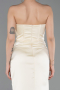 Abschlusskleid Lang Satin Gelb ABU6091