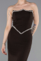 Abendkleid im Meerjungfrau-Stil Lang Braun ABU6092