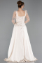 Beige Abendkleid Lang ABU4603