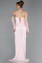 Puder Abendkleid Spitze Lang ABU5770