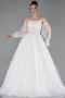 Hochzeitskleider Lang Weiß ABG189