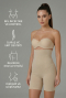 Bauch & Taille Formendes Korsett Hautfarben EM2007
