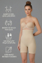 Bauch & Taille Formendes Korsett Hautfarben EM2014