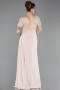 Abendkleid Lang Spitze Beige ABU6100