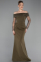 Abendkleid Lang Khaki ABU6101