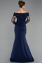 Abendkleid Lang Marineblau ABU6101