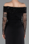Abendkleid Lang Schwarz ABU6101