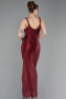 Abschlusskleid Lang Weinrot ABU6105