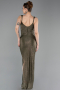 Abschlusskleid Lang Khaki ABU6105