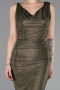 Abschlusskleid Lang Khaki ABU6105