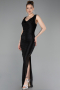 Abschlusskleid Lang Schwarz ABU6105
