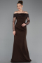 Abendkleid Lang Braun ABU6101