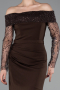 Abendkleid Lang Braun ABU6101