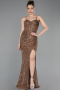 Abschlusskleid Lang Kupfer ABU6106