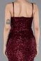 Abschlusskleid Lang Weinrot ABU6106
