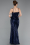 Abschlusskleid Lang Marineblau ABU6106
