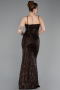 Abschlusskleid Lang Braun ABU6106