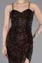 Abschlusskleid Lang Braun ABU6106