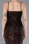 Abschlusskleid Lang Braun ABU6106