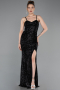 Abschlusskleid Lang Schwarz ABU6106