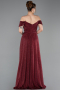 Abendkleid Lang Weinrot ABU6107