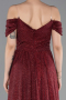 Abendkleid Lang Weinrot ABU6107