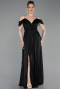 Abendkleid Lang Schwarz ABU6107