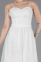 Abendkleid Lang Weiß ABU6108