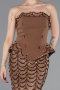 Kupfer Abendkleid Schuppig Lang ABU5919