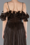 Abschlusskleid Lang Chiffon Braun ABU6110
