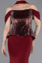 Abendkleid Lang Weinrot ABU6094