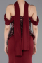 Abendkleid Lang Weinrot ABU6094