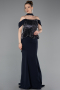 Abendkleid Lang Marineblau ABU6094