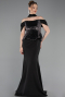 Abendkleid Lang Schwarz ABU6094